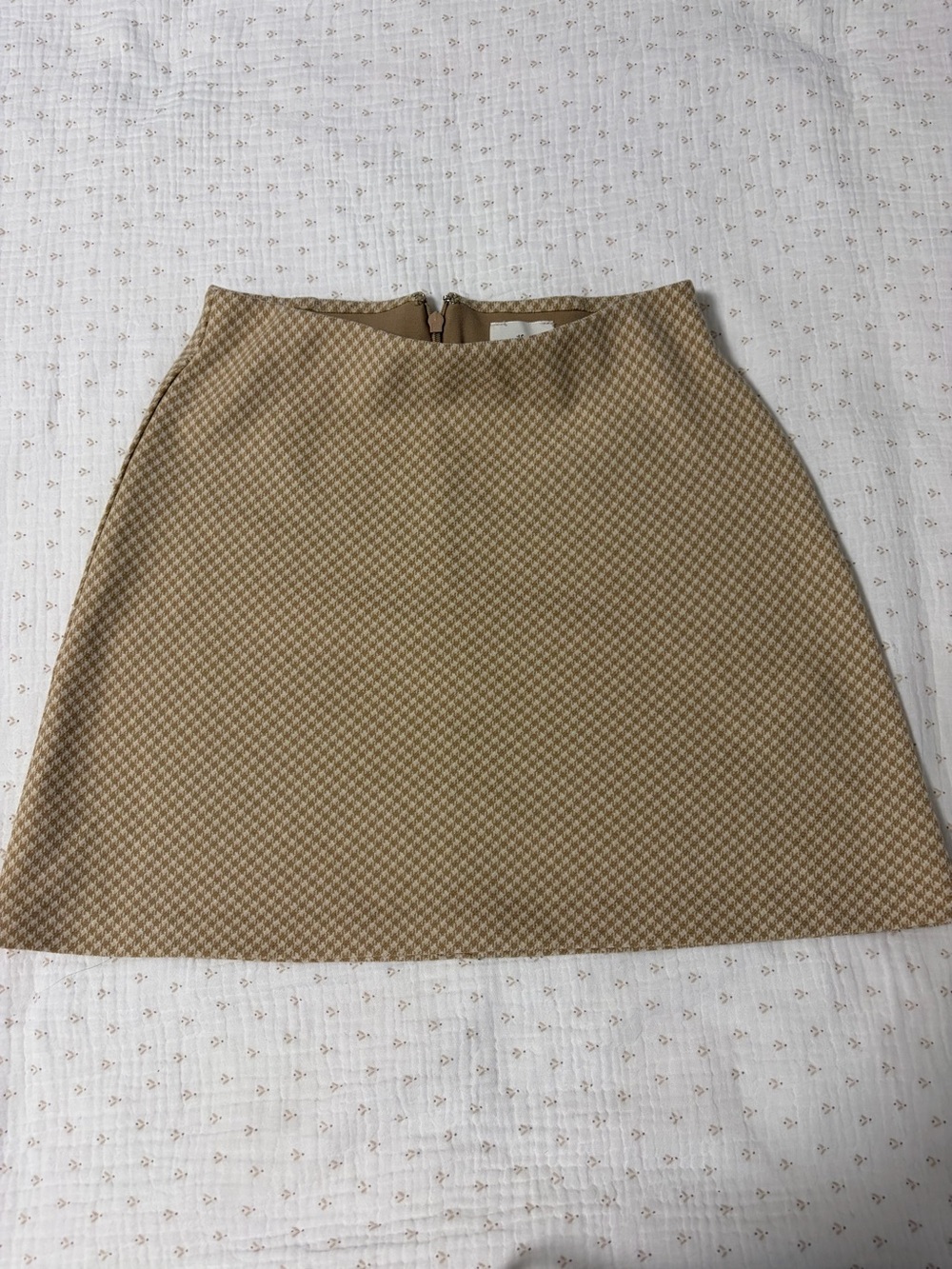 Wilfred Tan and Cream Patterned Skirt